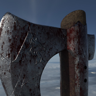 Bloody Axe (3d Model)